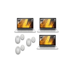 Conjunto 3x Portátil HP Elitebook 1040 G6 + 3 Ratos HP Spectre Mouse 700